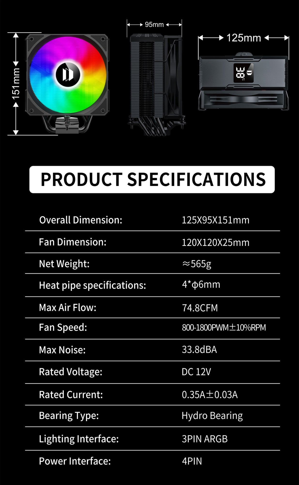 AIR COOLER UPSIREN Walrus Guard 120