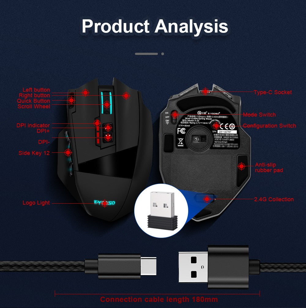Mouse E-YOOSO X-33 RGB