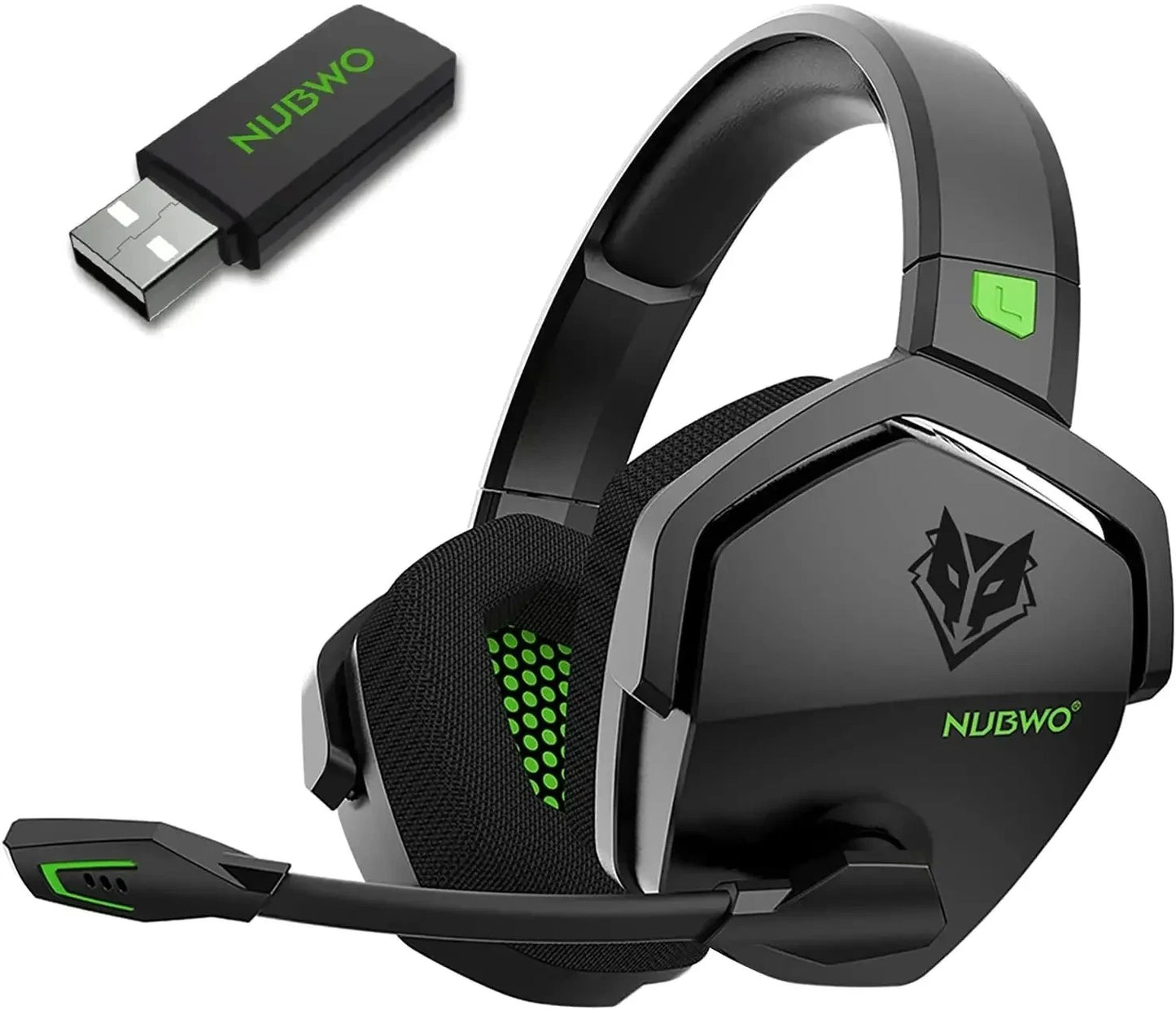 Fone de ouvido para jogos sem fio NUBWO G06 Pro com estação de carregamento pa