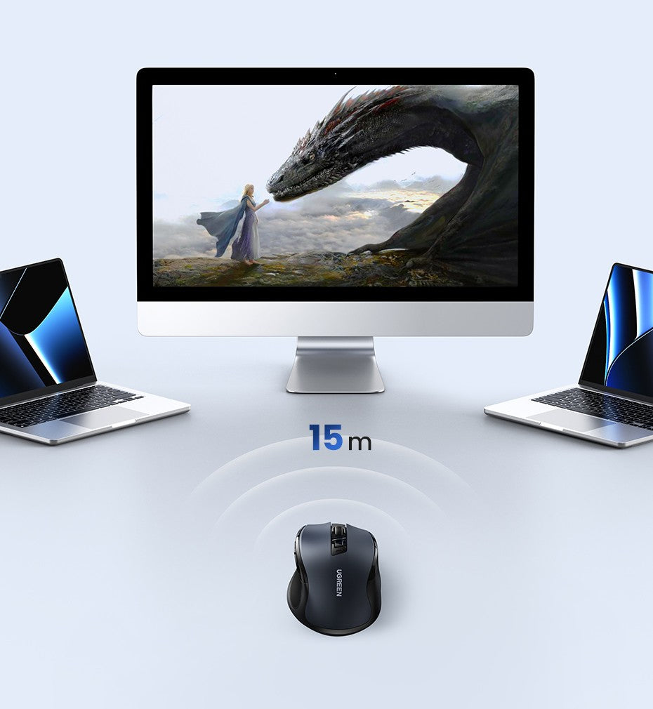 Mouse sem fio Bluetooth 5.0