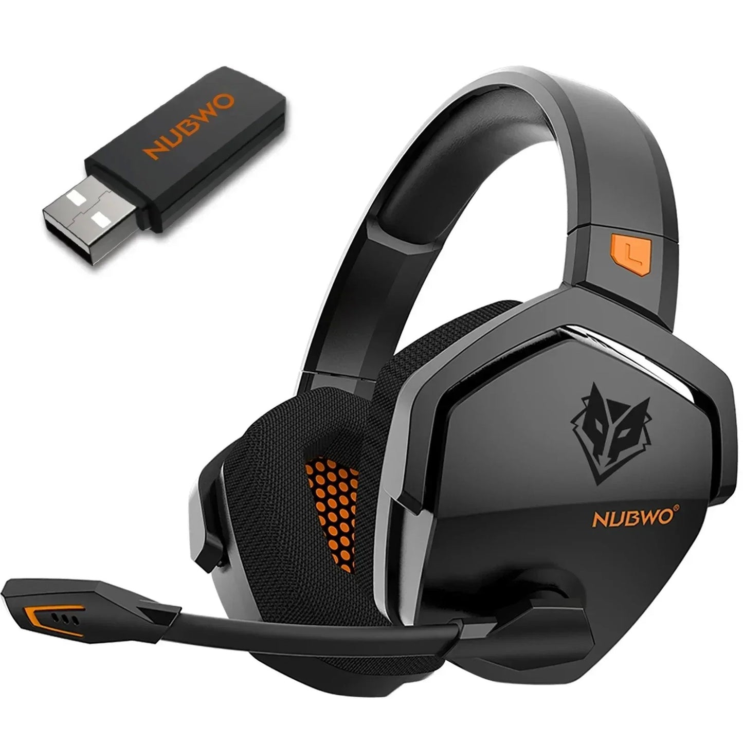 Fone de ouvido para jogos sem fio NUBWO G06 Pro com estação de carregamento pa