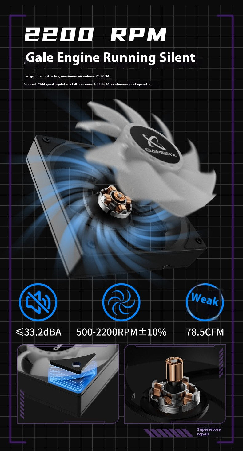 whater cooler x-gamers S360 Branco/Preto ARGB All-In-One TELA LCD