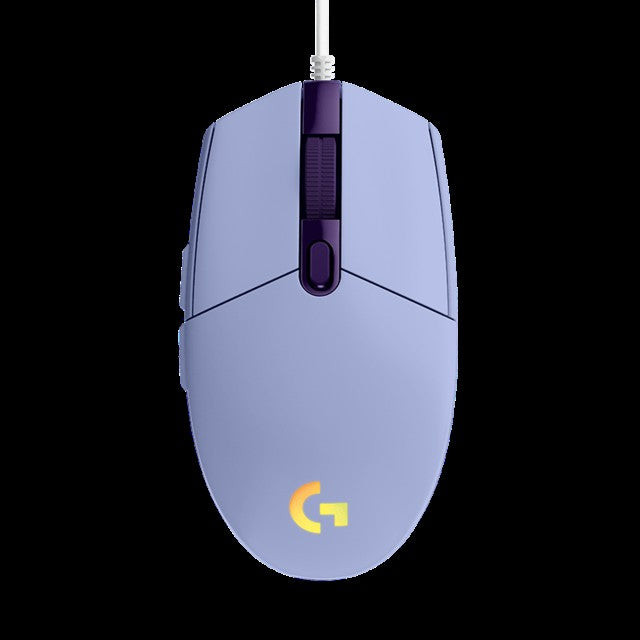 Mouse para jogos Logitech (g) g102, leve, rgb, leve, 200-8000dpi, segunda geraç