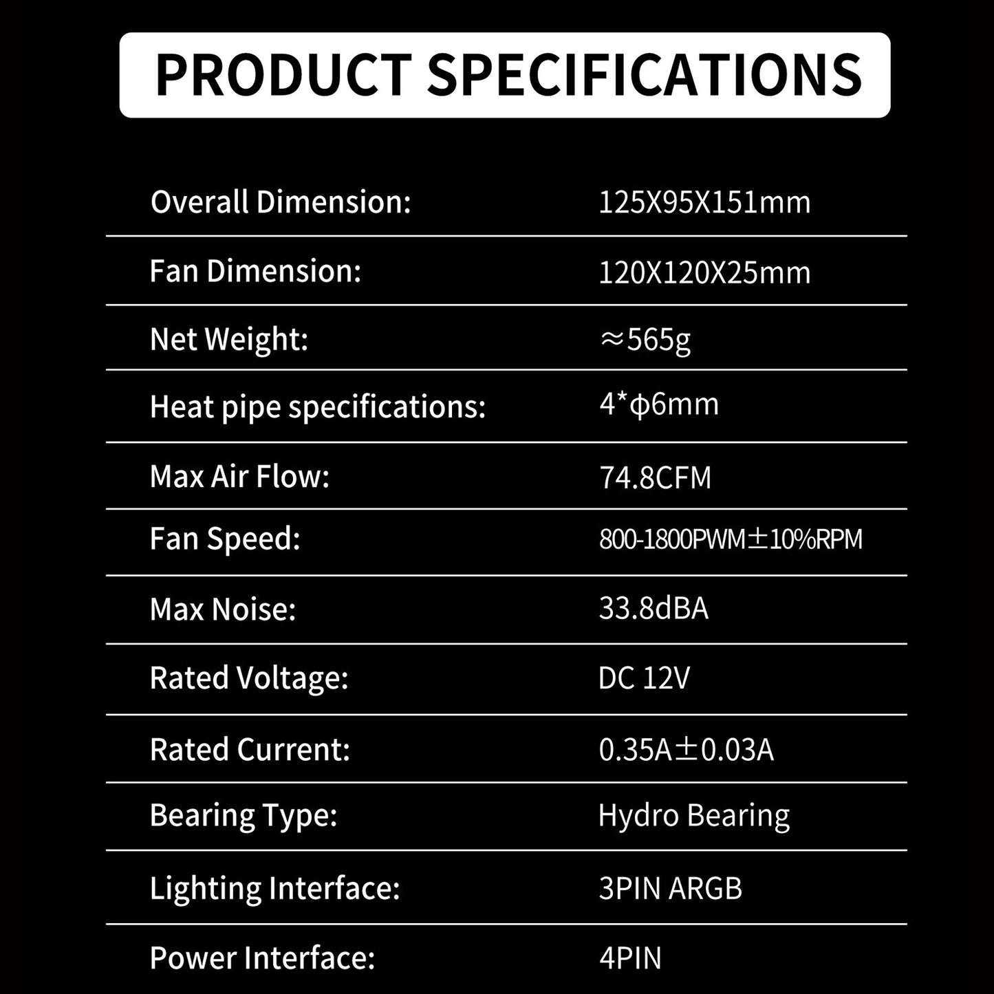 AIR COOLER UPSIREN Walrus Guard 120