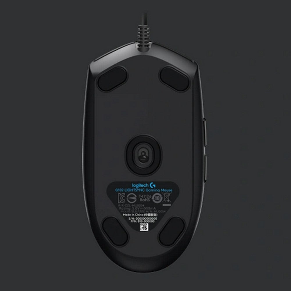 Mouse para jogos Logitech (g) g102, leve, rgb, leve, 200-8000dpi, segunda geraç