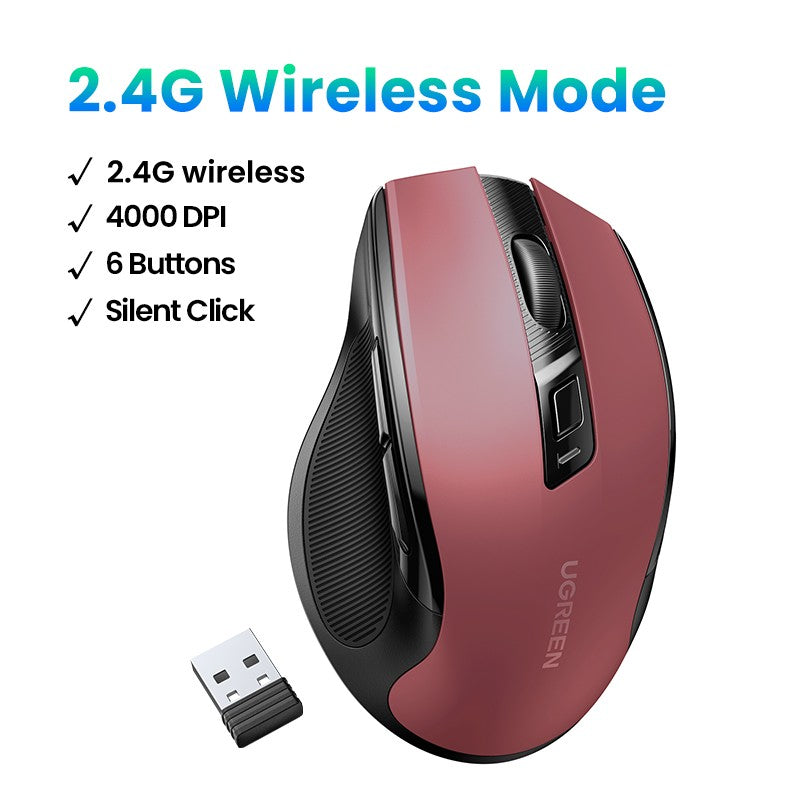 Mouse sem fio Bluetooth 5.0