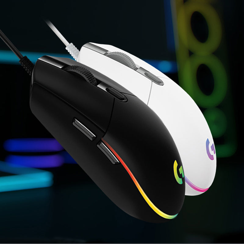 Mouse para jogos Logitech (g) g102, leve, rgb, leve, 200-8000dpi, segunda geraç