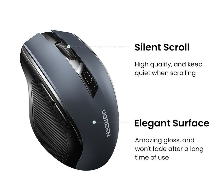Mouse sem fio Bluetooth 5.0