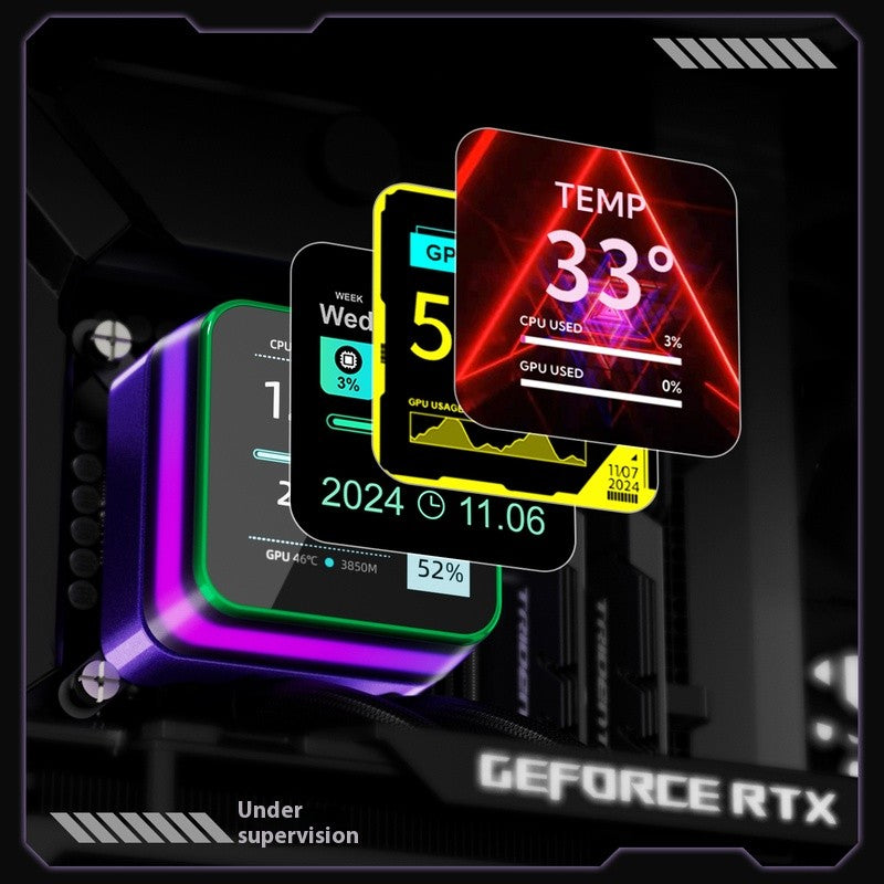 whater cooler x-gamers S360 Branco/Preto ARGB All-In-One TELA LCD