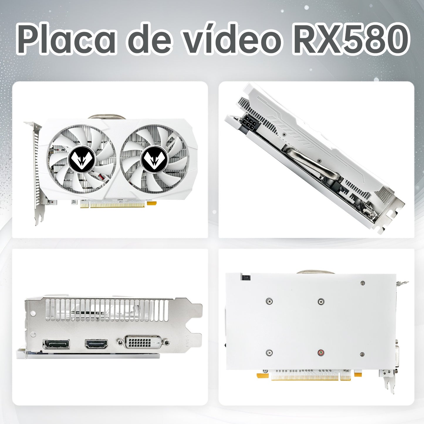 Placa de vídeo gráfica original Gaming, AMD Radeon, 8GB