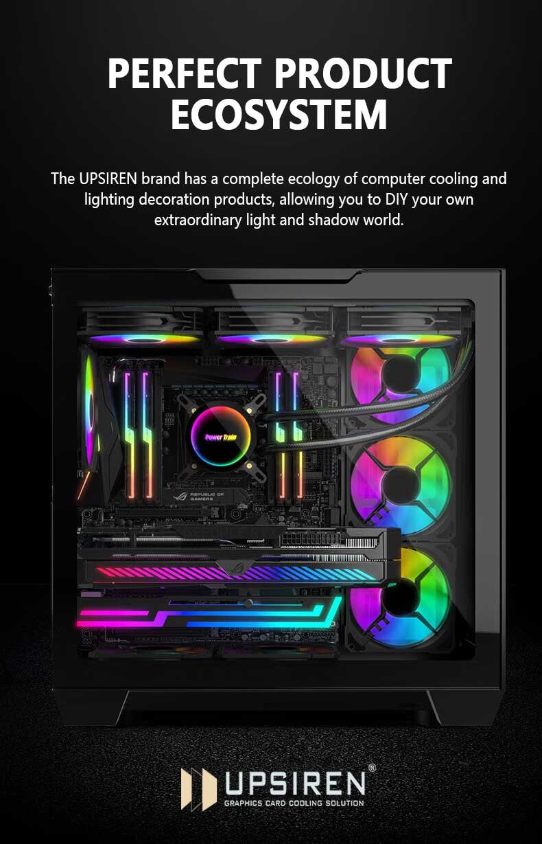 SUPORTE PLACA DE VÍDEO altura ajustável ARGB AURA SYNC