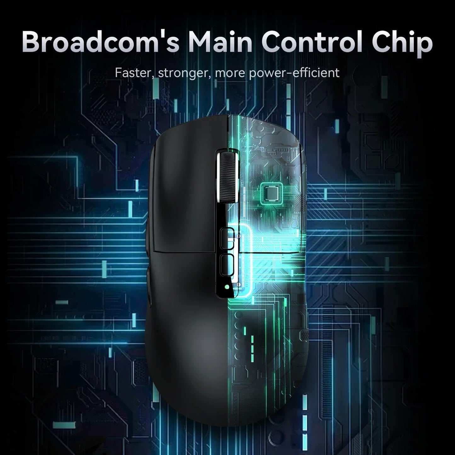 Mouse Bluetooth Attack Shark X6 PAW3395, conexão tri-mode 2.4, base de carregam
