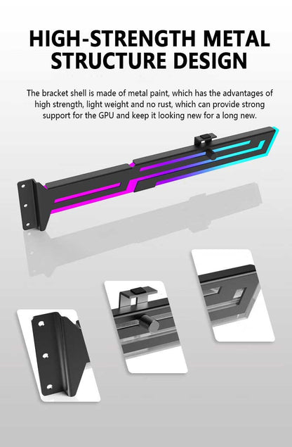 SUPORTE PLACA DE VÍDEO altura ajustável ARGB AURA SYNC