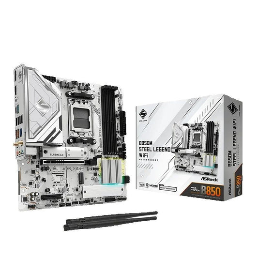 ASROCK B850M STEEL LEGEND WIFI NOVA placa-mãe AMD B850 Micro ATX AMD Socket AM5