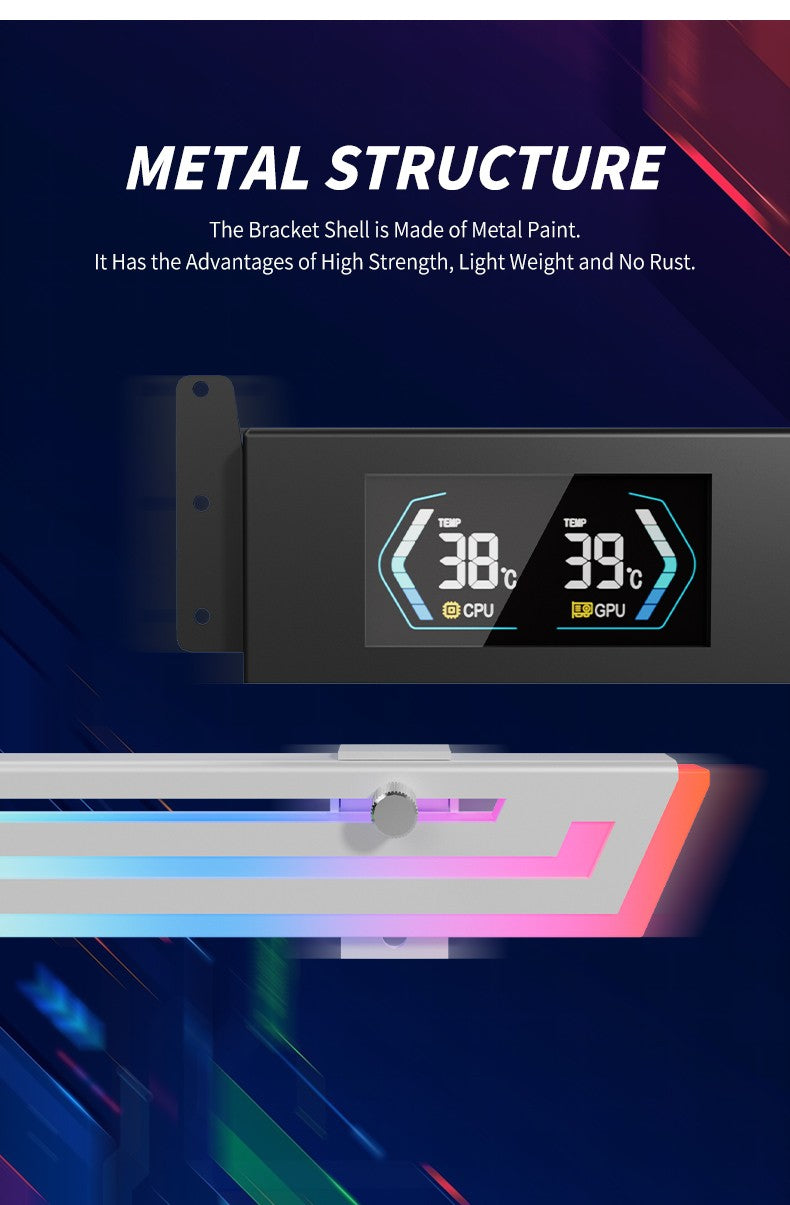 SUPORTE PLACA DE VÍDEO altura ajustável ARGB AURA SYNC