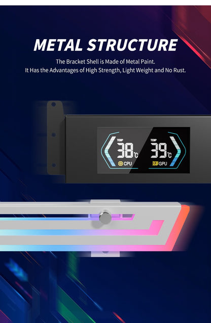 SUPORTE PLACA DE VÍDEO altura ajustável ARGB AURA SYNC