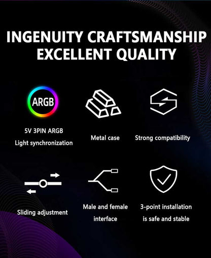 SUPORTE PLACA DE VÍDEO altura ajustável ARGB AURA SYNC