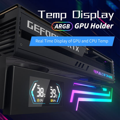 SUPORTE PLACA DE VÍDEO altura ajustável ARGB AURA SYNC