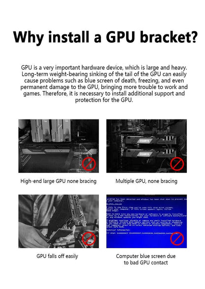 SUPORTE PLACA DE VÍDEO altura ajustável ARGB AURA SYNC